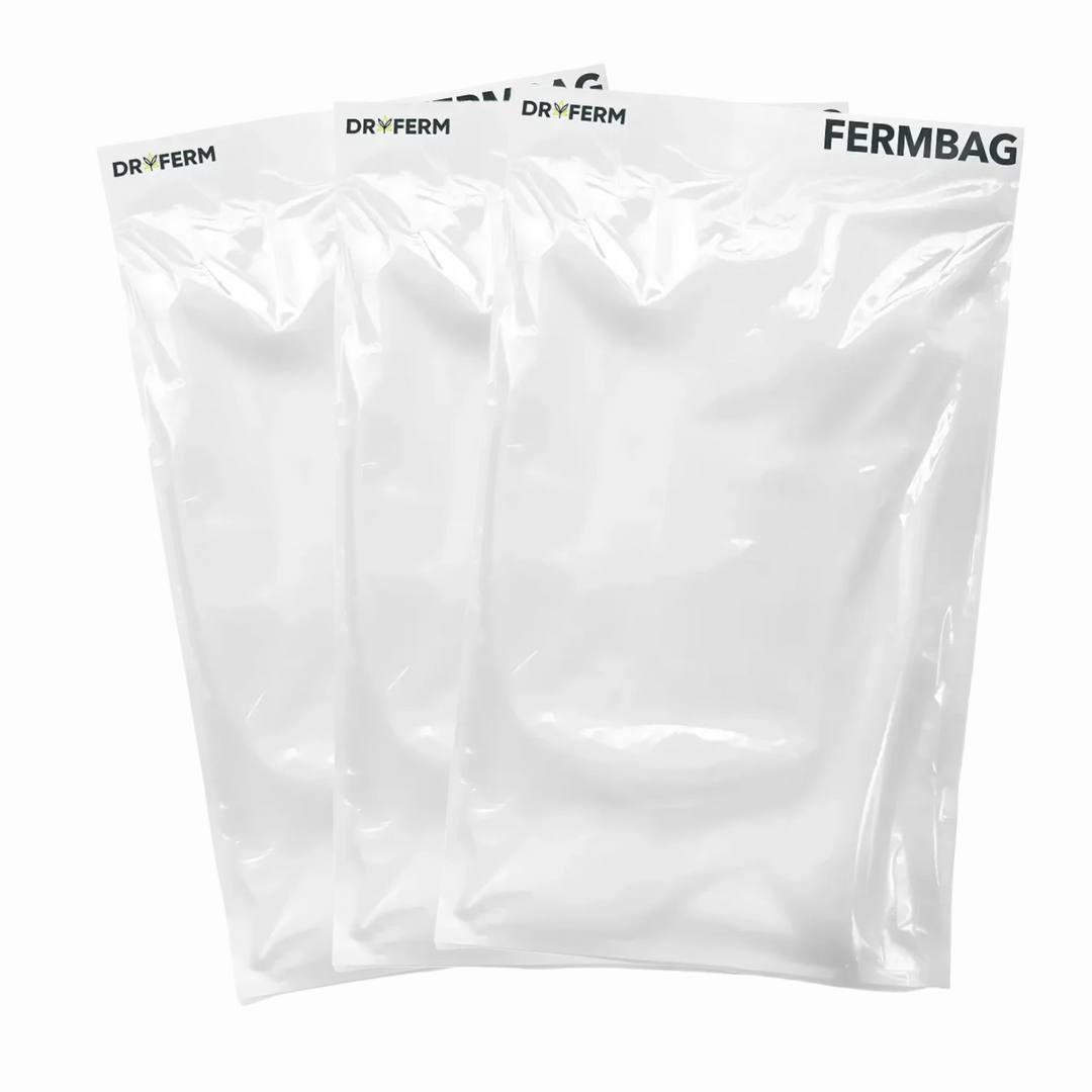 drei dryferm bags zum trocknen von kräutern und brokkoli