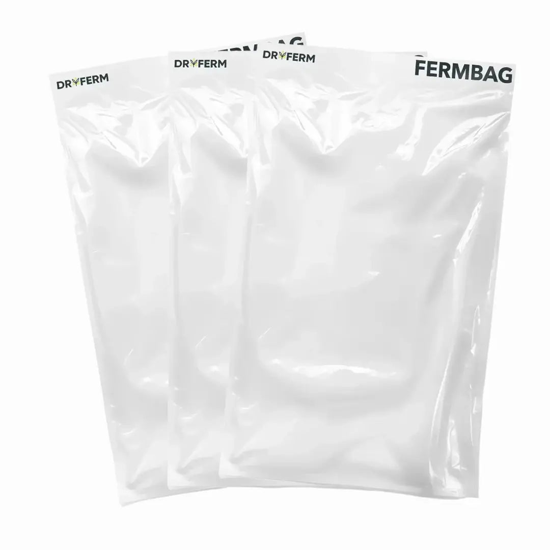 drei dryferm bags zum trocknen von kräutern und brokkoli