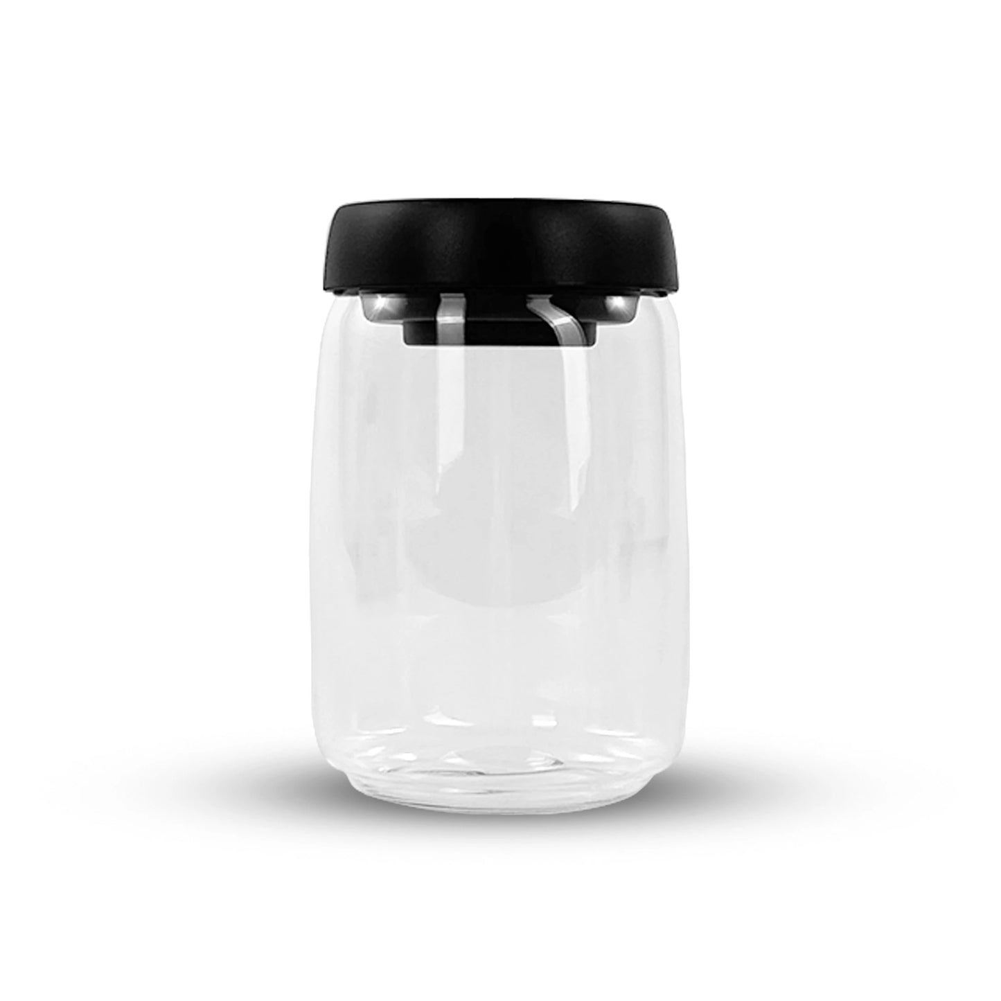voratsglas 1100ml mit schwarzen deckel