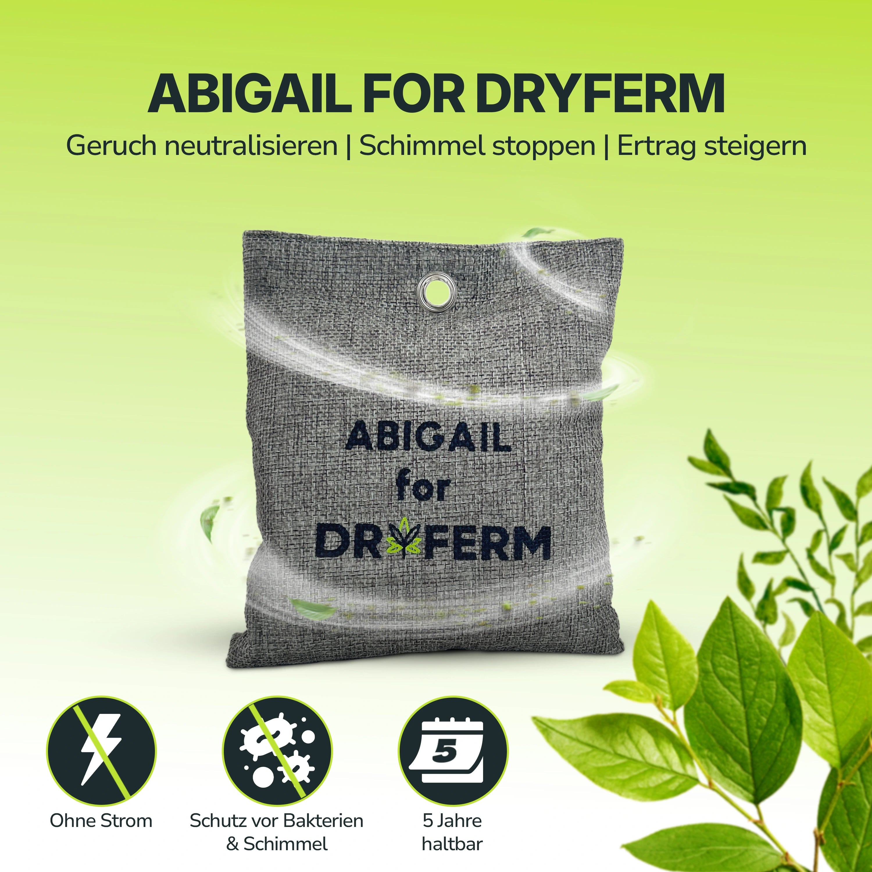 grow ohne zelt Abigail – Luftreiniger fürs Growzelt ohne Strom – Dryferm