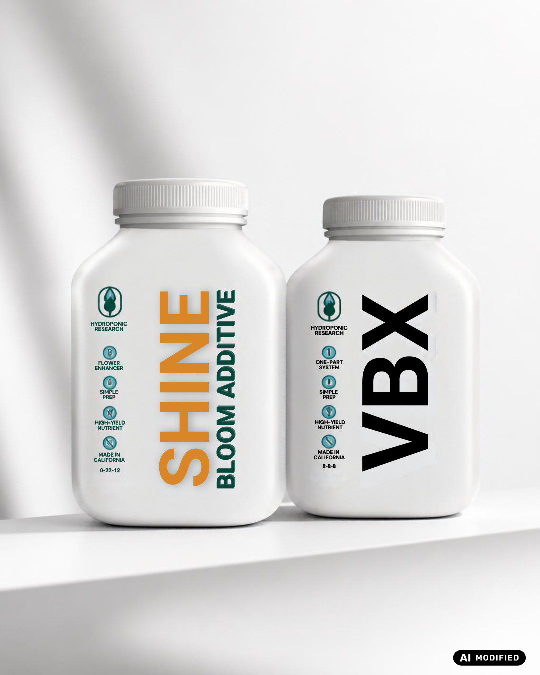 Hydroponic Research VBX Clean + SHINE 450 g Bundle