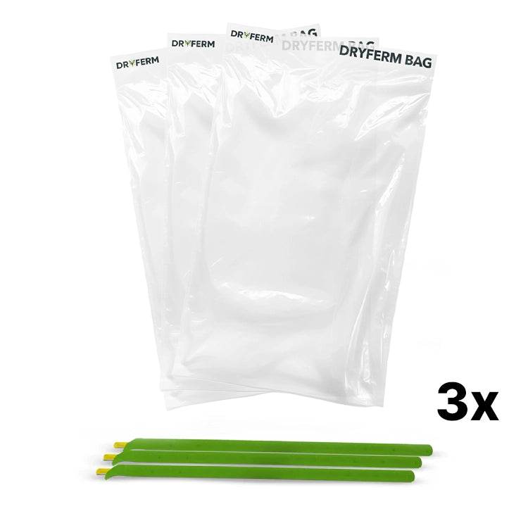 Dryferm Trocknungsbeutel Starter Set mit Clips, luftdicht & wiederverwendbar