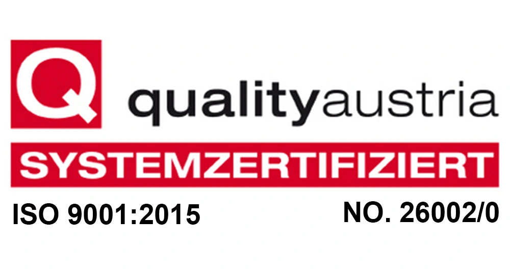 quality austria systemzertifiziert iso9001:2015 no. 260020
