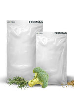 zwei dryfermbags, brokkoli, rosmarin, kräuter