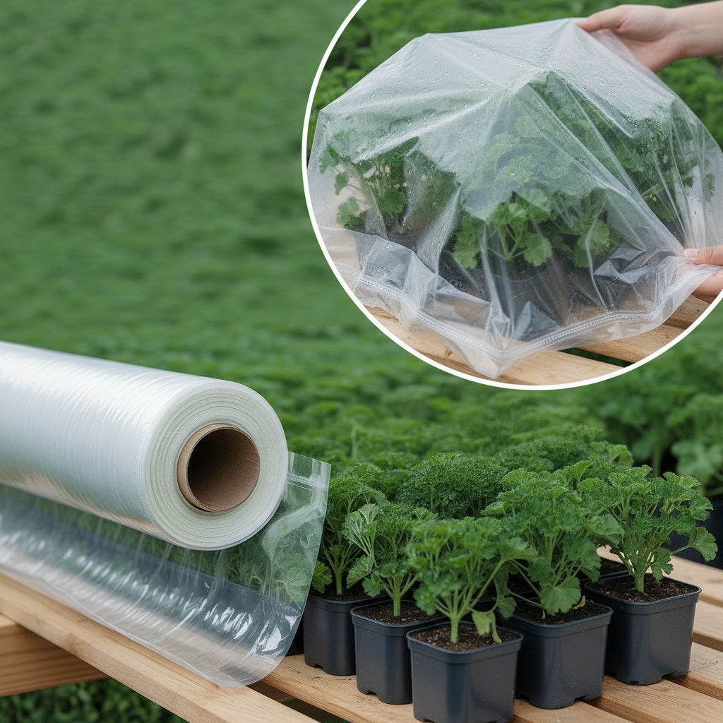 Dryferm Schlauchfolie Meterware 50 cm x m – lebensmittelechte Trocknungsfolie